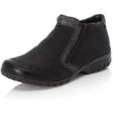 Rieker L4659 dames enkellaarsjes, Black L4659 00., 36 EU