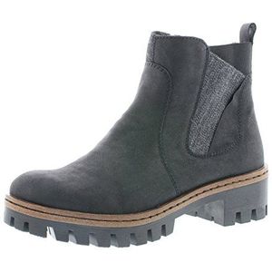 Rieker Dames Herfst/Winter Chelsea Boots, Zwart (Zwart/Antraciet 01), 39 EU