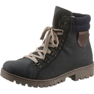 Rieker Dames 785F8 enkellaars, Navy Chestnut 785f8 14, 40 EU