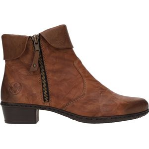 Rieker - Enkellaarsjes - Cognac - Leer - Antistress Binnenzool