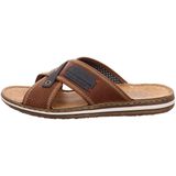 Rieker 21061 Slippers voor heren, voorjaar/zomer, Braun Marron Denim 25, 41 EU