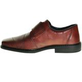 Rieker - Instappers - Cognac - Leer - Perforaties - Flexibele Rubberen Loopzool