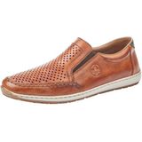 Rieker Slipper Slip on Sneaker, Schlupfschuh, Loafer mit perforiertem Blatt