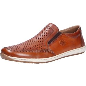 Rieker Slipper Slip on Sneaker, Schlupfschuh, Loafer mit perforiertem Blatt