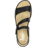 Rieker Sandalen - Zwart - Synthetisch - Klittenbandsluiting