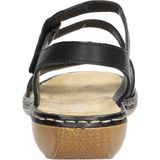 Rieker Sandalen - Zwart - Synthetisch - Klittenbandsluiting