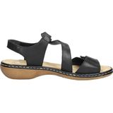 Rieker Sandalen - Zwart - Synthetisch - Klittenbandsluiting