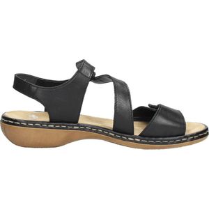 Rieker Sandalen - Zwart - Synthetisch - Klittenbandsluiting
