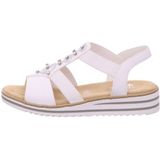 Rieker - V0687 - Damessandalen - Wit - Kunstleer