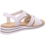 Rieker - V0687 - Damessandalen - Wit - Kunstleer