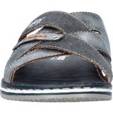 Rieker Serbia Slippers blauw Leer