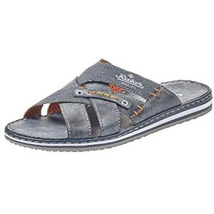 Rieker Heren voorjaar/zomer 21599 slippers, Blauw oceaan denim 14., 41 EU