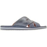 Rieker Heren voorjaar/zomer 21599 slippers, Blauw oceaan denim 14., 42 EU