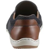 Donkerblauw/bruin - Instapschoen - Zomerschoen - Stretchinzet - Normale Wijdte
