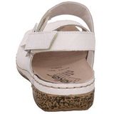 Rieker Dames voorjaar/zomer V7272 Peeptoe sandalen, wit wit wit 80, 38 EU
