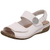 Rieker Dames voorjaar/zomer V7272 Peeptoe sandalen, wit wit wit 80, 38 EU