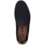 Rieker - Espadrilles - Zwart - Textiel - Vetersluiting