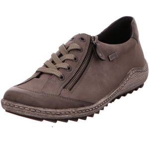 Remonte - Veterschoen - Grijs - Imitatieleer - Wijdte G