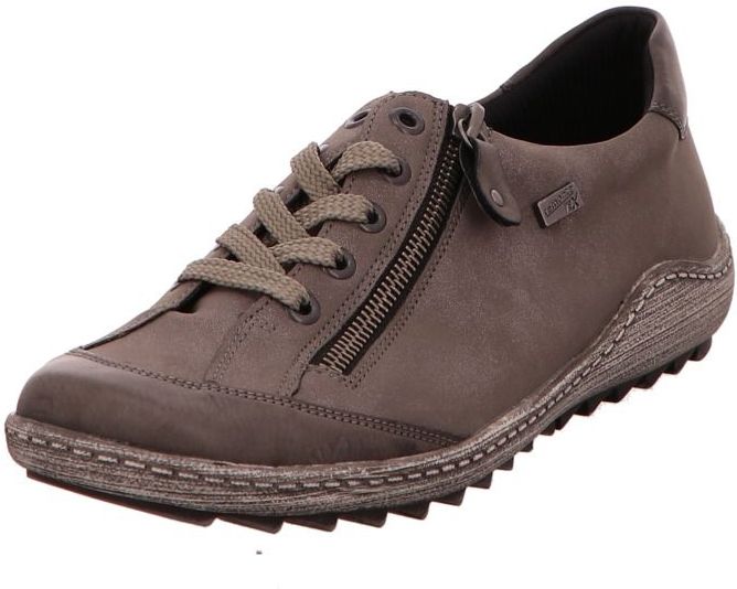 Remonte - Veterschoen - Grijs - Imitatieleer - Wijdte G