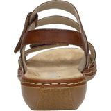 Rieker - Dames Sandalen - Cognac - Glad Leder - Klittenband Sluiting