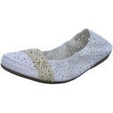 Rieker 41466 gesloten ballerina's voor dames, Wit Wit Offwhite 81, 36 EU