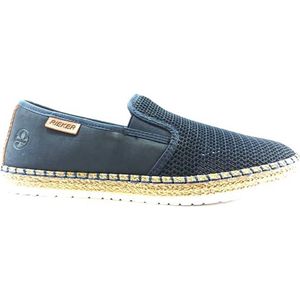Rieker - B5265 Mocassin - Lage Schoenen - Zwart - Textiel - Plat