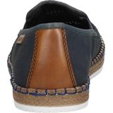 Rieker - B5265 Mocassin - Lage Schoenen - Zwart - Textiel - Plat