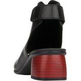 Zomerschoen - Zwart - Sandaal - Blokhak - Klittenbandsluiting