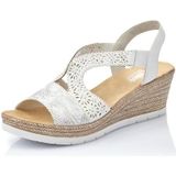 Rieker - 61916 - Sandalen - Wit - Textiel