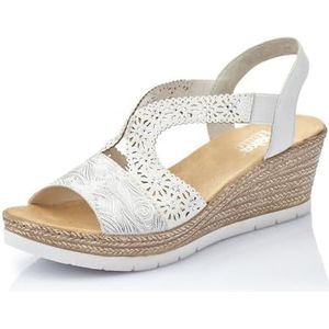 Rieker - 61916 - Sandalen - Wit - Textiel