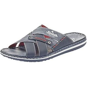 Rieker Heren 21099 Pantoffels, blauw, 41 EU