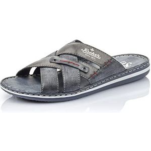 Rieker - Slippers - Donkerblauw - Synthetisch - Open Neus