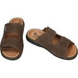 Rieker - Slippers - Bruin - Leer - Antistress Technologie