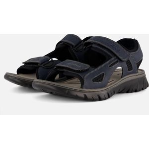 Zomer - Outdoorsandaal - Blauw/Zwart - Klittenbandsluiting - Textiel/Polyurethaan