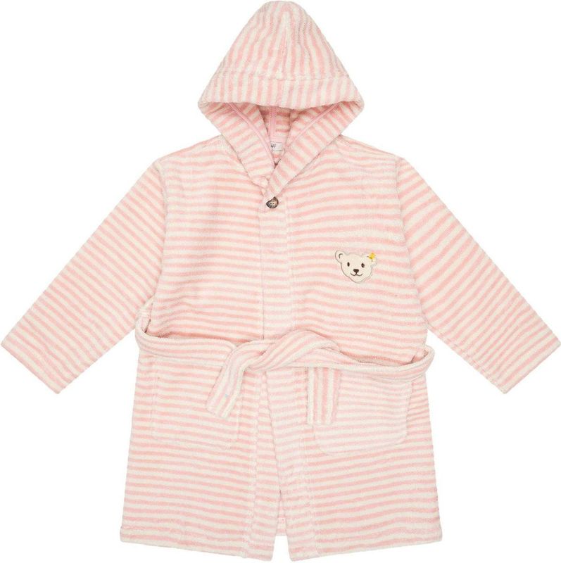 Steiff - Badjas - Gestreept - Met Capuchon - Katoen