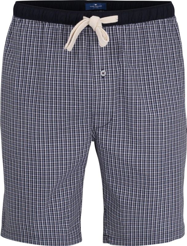 Tom Tailor - Bermuda Dakota - Blauw - Korte Broeken - Bindband - Zijzakken - Ademend