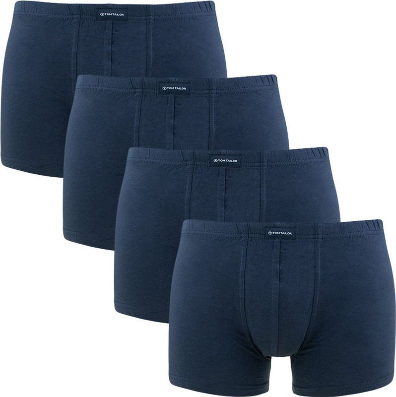 TOM TAILOR - Boxershorts - Donkerblauw - Normale Lengte - 4-pack