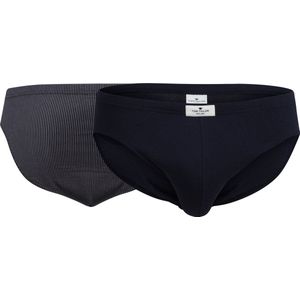 TOM TAILOR - Heren Minislip - Donkerblauw Gestreept - 2-pack