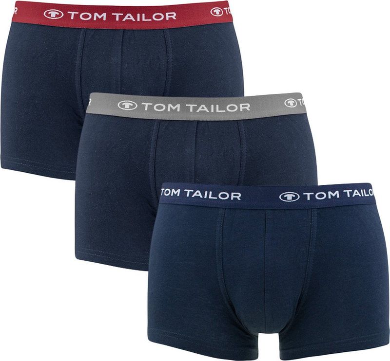 Tom Tailor - Boxershorts - Donkerblauw - Katoen - 3 Stuks