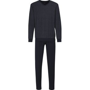 Heren - Pyjamaset - Blauw - Tricot - Lange Mouwen