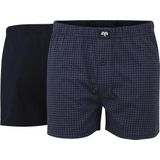 Ceceba 2-pak wijde heren boxershorts - Fox packet 2260 - Blau mittel - M