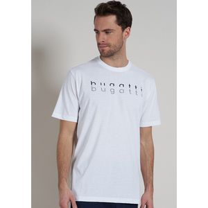 bugatti AIRSERIES Heren Loungewear Shirt - Ronde hals - Wit