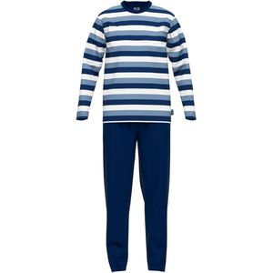 CECEBA - Melbourne - Pyjama - Blauw/Wit - Katoen-Micro Polyester