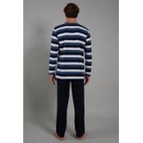 CECEBA - Melbourne - Pyjama - Blauw/Wit - Katoen-Micro Polyester