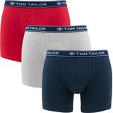 TOM TAILOR - Buffer - Boxershort - Rood/Blauw/Grijs - 3-Pack