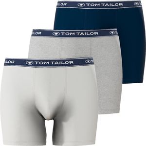 Boxershorts - Navy Mêlee/White - Ademend - Comfortabele Pasvorm