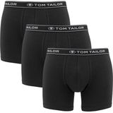 TOM TAILOR - Buffer - Heren Long Boxershort - Zwart - 3-Pack