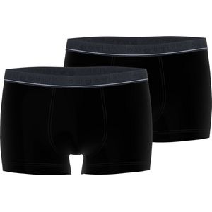 BUGATTI heren boxer normale lengte (2-pack), zwart