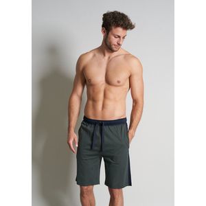 Tom Tailor - Heren Pyjama- of Loungebroek - Donkergroen Gestreept