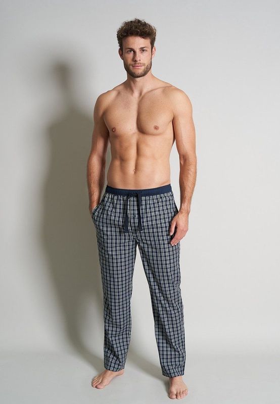 Tom Tailor - Heren Pyjamabroek - Ruit - Katoen